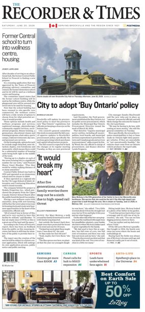 Cover of The Recorder & Times (Brockville)