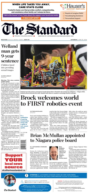 Cover of The Standard (St. Catharines)