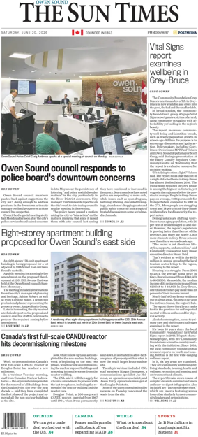 Cover of The Sun Times (Owen Sound)