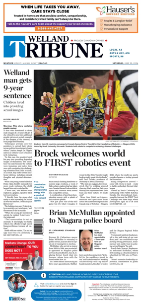 Cover of The Welland Tribune