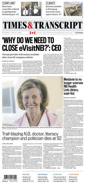 Cover of Times & Transcript