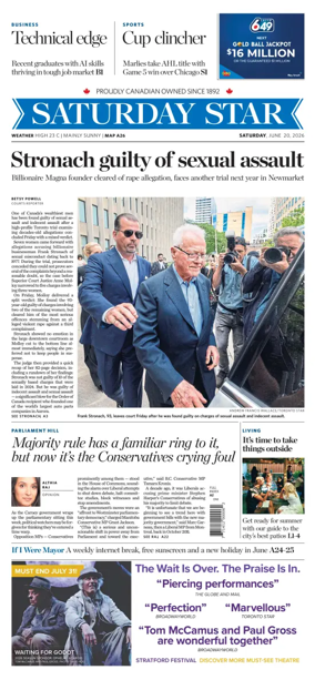 Cover of Toronto Star