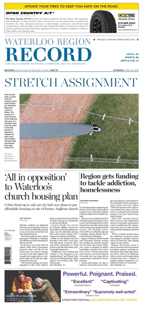 Cover of Waterloo Region Record