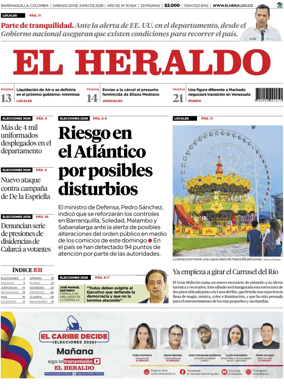 Cover of El Heraldo (Colombia)