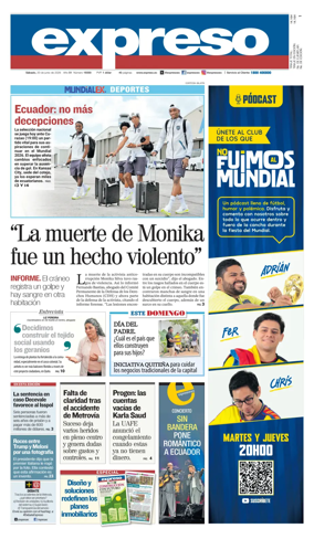 Cover of Diario Expreso