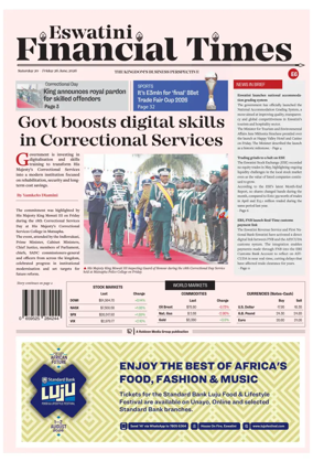 Cover of Eswatini Financial Times