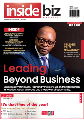 Cover of Inside Biz Magazine (Eswatini)
