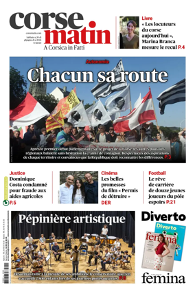 Cover of Corse Matin