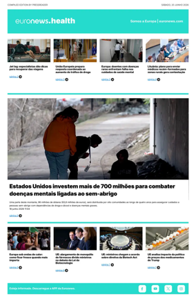 Cover of Euronews Health (Portuguese)