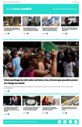 Cover of Euronews Health (Spanish) Compiled Edition
