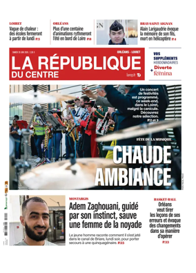 Cover of La Republique du Centre (Orleans - Loiret))