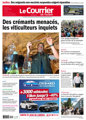 Cover of Le Courrier de l’Ouest (Angers)