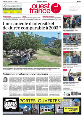 Cover of Ouest France (Auray)