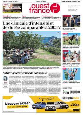 Cover of Ouest France (Caen - Bayeux - Falaise - Vire)