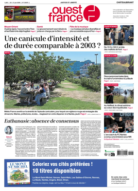 Cover of Ouest France (Chateaubriant)