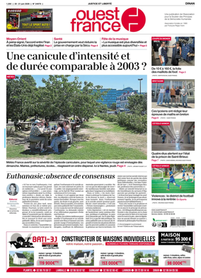 Cover of Ouest France (Dinan)