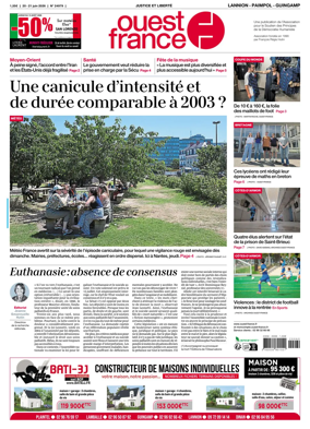 Cover of Ouest-France (Lannion / Paimpol / Guingamp)