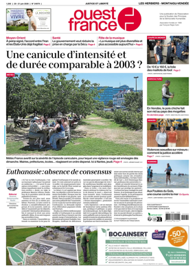 Cover of Ouest France (Les Herbiers / Montaigu)
