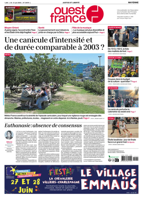 Cover of Ouest France (Mayenne)