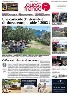 Cover of Ouest France (Nantes Nord-Loire - Ancenis)