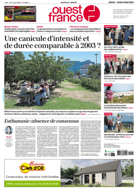 Cover of Ouest France (Nord-Finistere)