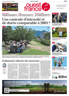 Cover of Ouest France (Orne)