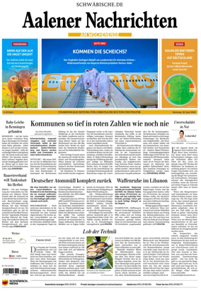 Cover of Aalener Nachrichten