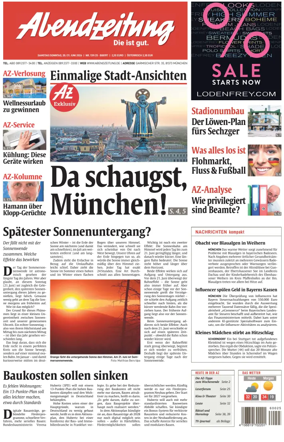 Cover of Abendzeitung Munchen