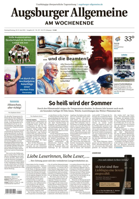 Cover of Augsburger Allgemeine (Ausgabe Stadt)