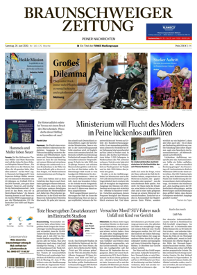Cover of Braunschweiger Zeitung (Peine)