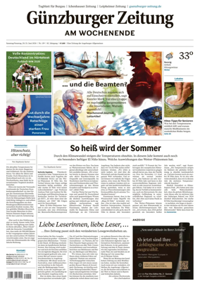 Cover of Guenzburger Zeitung