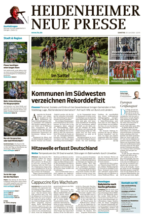 Cover of Heidenheimer Neue Presse
