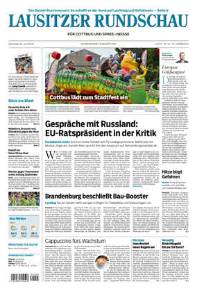 Cover of Lausitzer Rundschau