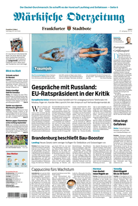Cover of Markische Oderzeitung Frankfurt (Oder)