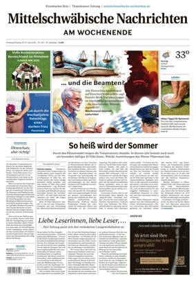 Cover of Mittelschwaebische Nachrichten