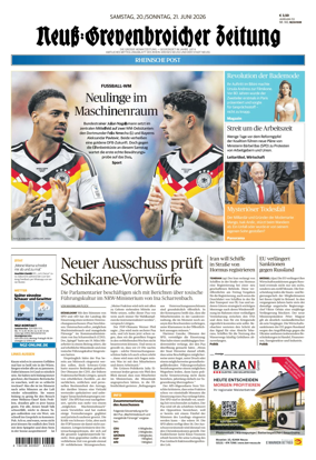 Cover of Neuss-Grevenbroicher Zeitung Neuss