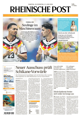 Cover of Rheinische Post - Monchengladbach and Korschenbroich