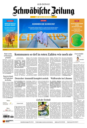 Cover of Schwabische Zeitung (Alb-Donau)