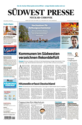 Cover of SUDWEST PRESSE - Neckar-Chronik