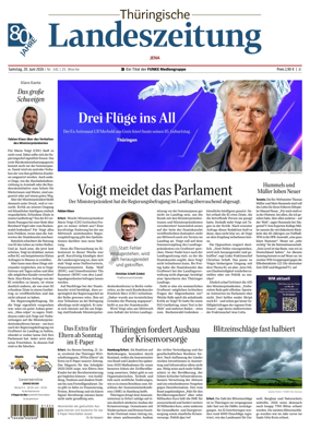 Cover of Thuringische Landeszeitung (Jena)