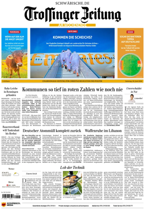 Cover of Trossinger Zeitung
