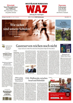 Cover of Westdeutsche Allgemeine Zeitung (Hattingen)
