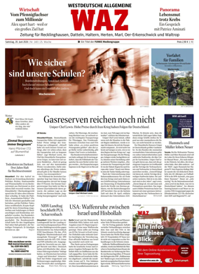 Cover of Westdeutsche Allgemeine Zeitung (Recklinghausen)