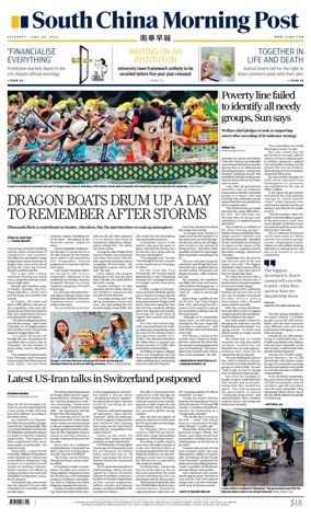 Cover of South China Morning Post