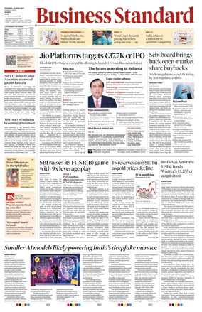 Cover of Business Standard
