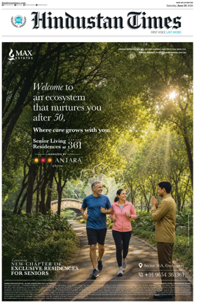 Cover of Hindustan Times (Delhi)