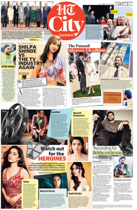 Cover of Hindustan Times (Lucknow) - Live