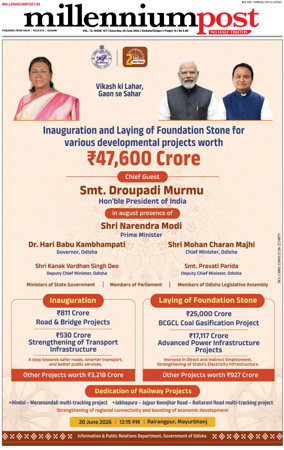 Cover of Millennium Post (Kolkata)