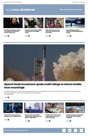Cover of Euronews Business