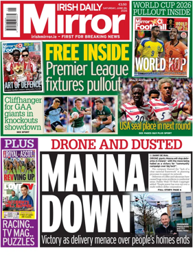 Cover of Irish Daily Mirror